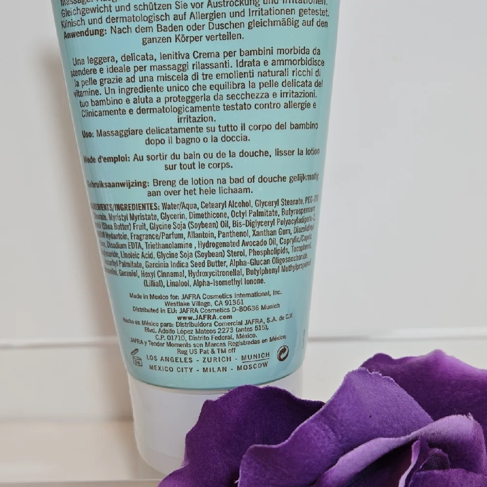 JAFRA Tender Moments Baby Massage Cream • 6.7 oz • NWT • Softening Formula